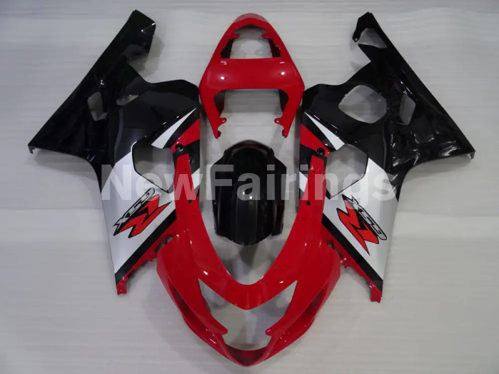 Red Silver and Black Factory Style - GSX-R750 04-05 Fairing