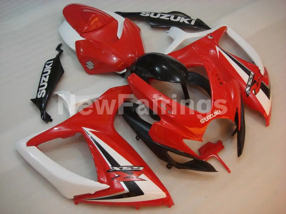 Red White and Black Factory Style - GSX-R600 06-07 Fairing