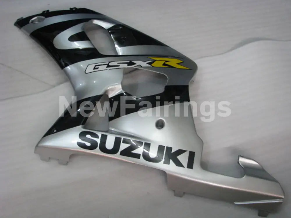 Silver and Black Factory Style - GSX-R600 01-03 Fairing Kit
