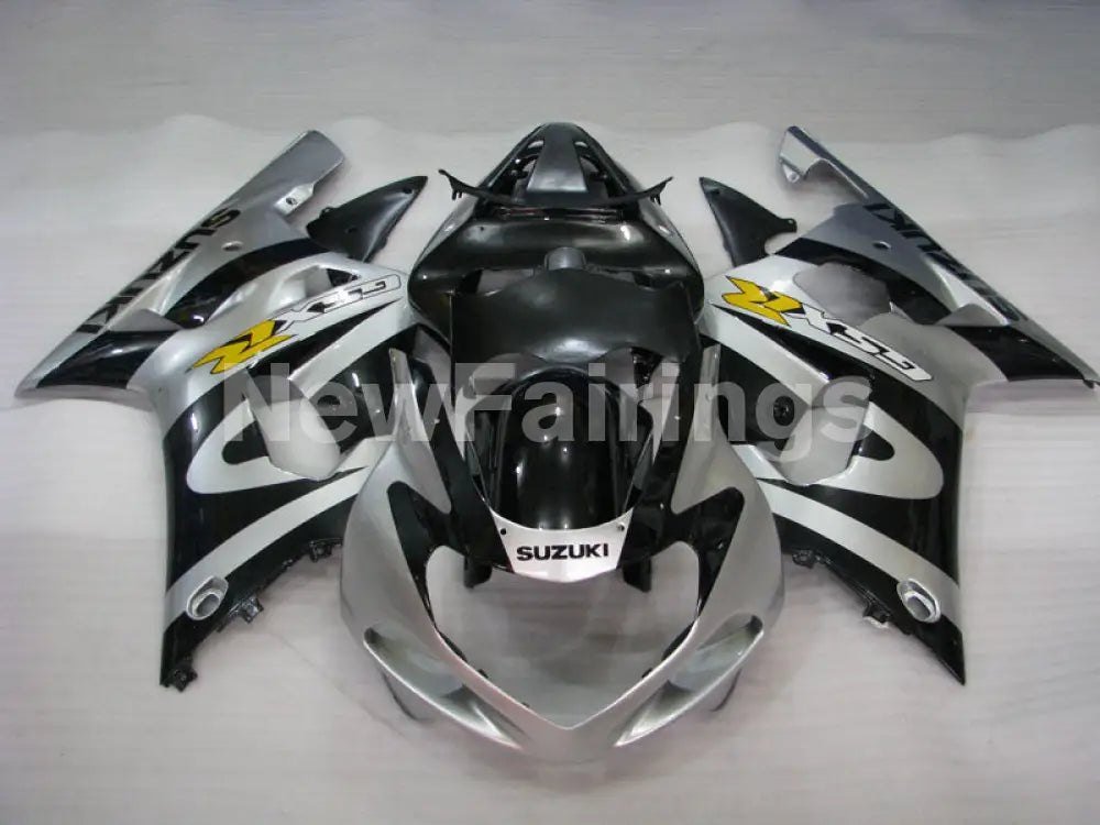 Silver and Black Factory Style - GSX-R600 01-03 Fairing Kit