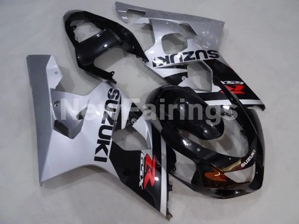 Silver and Black Factory Style - GSX-R600 04-05 Fairing Kit