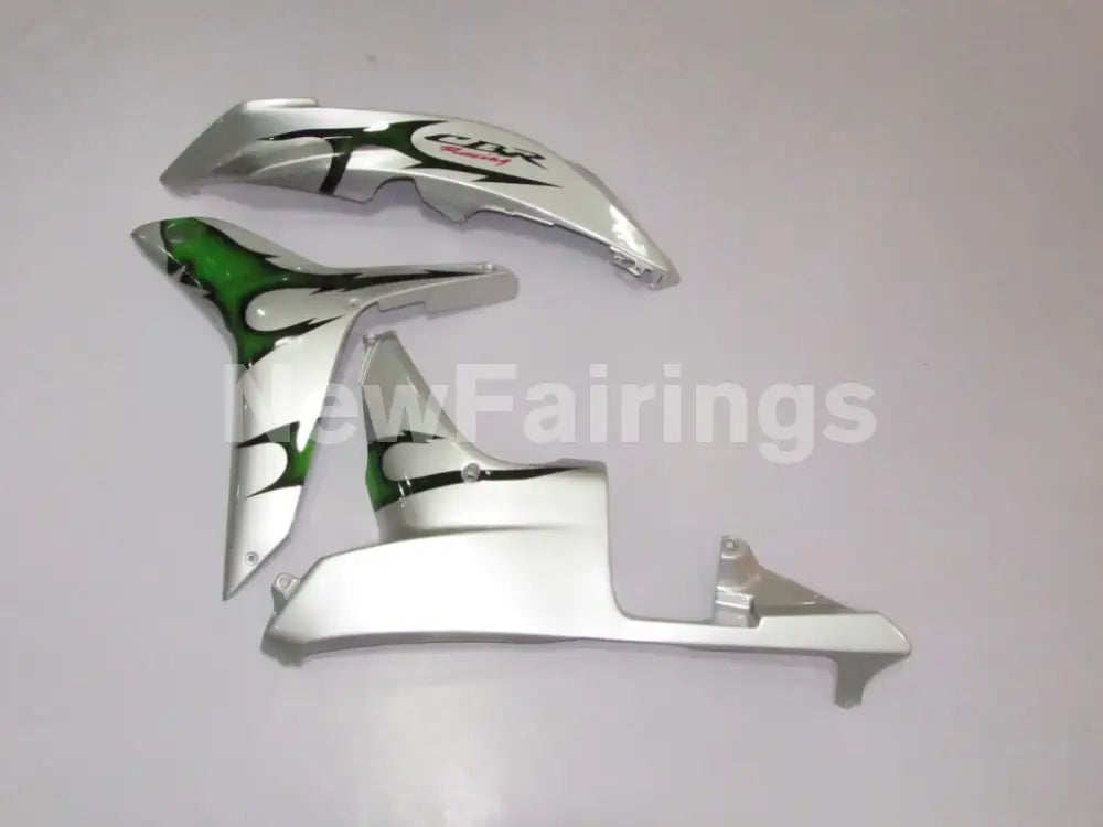 Silver and Green Factory Style - CBR600RR 07-08 Fairing Kit