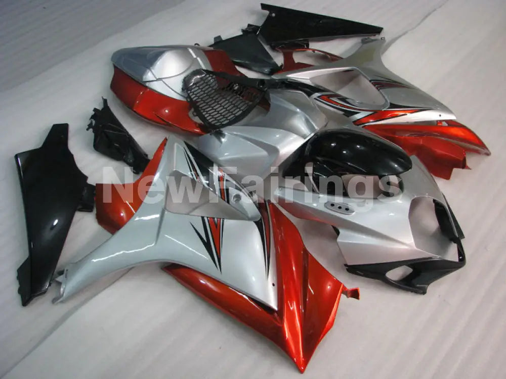 Silver and Wine Red Black Factory Style - GSX - R1000 07