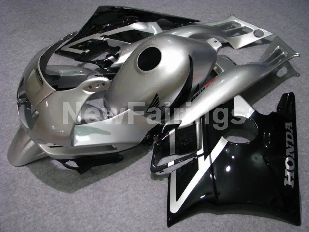 Silver and Black Factory Style - CBR600 F2 91-94 Fairing Kit