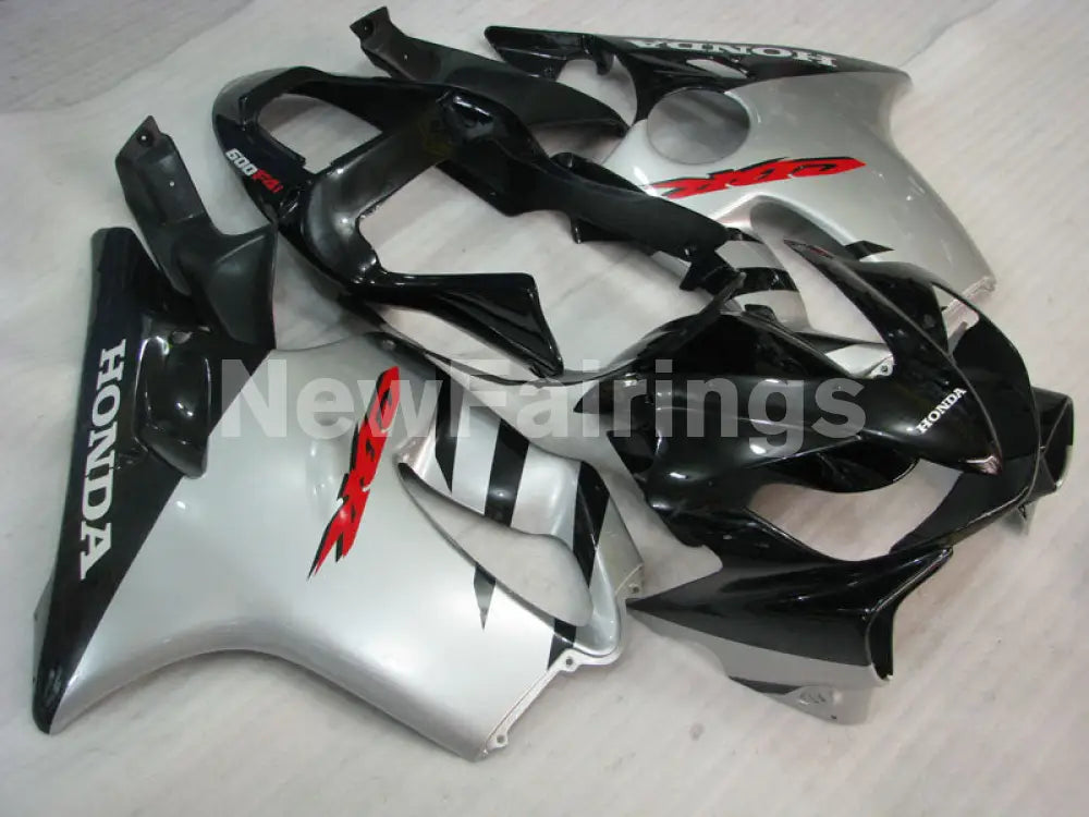 Silver Black Factory Style - CBR600 F4i 01-03 Fairing Kit -
