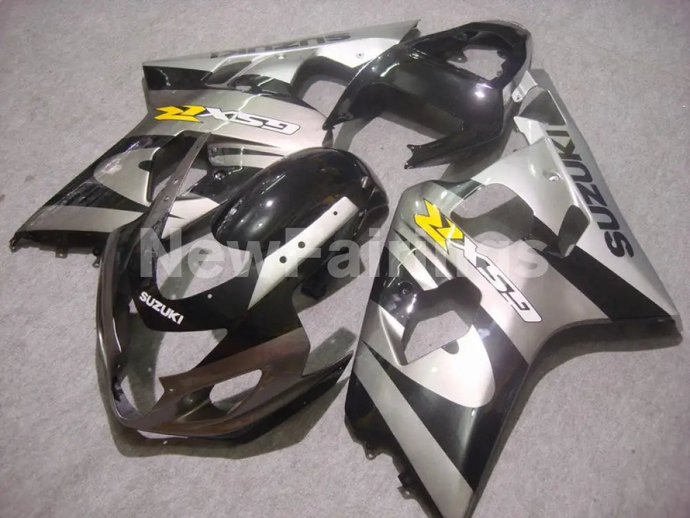 Silver Black Factory Style - GSX-R600 04-05 Fairing Kit -