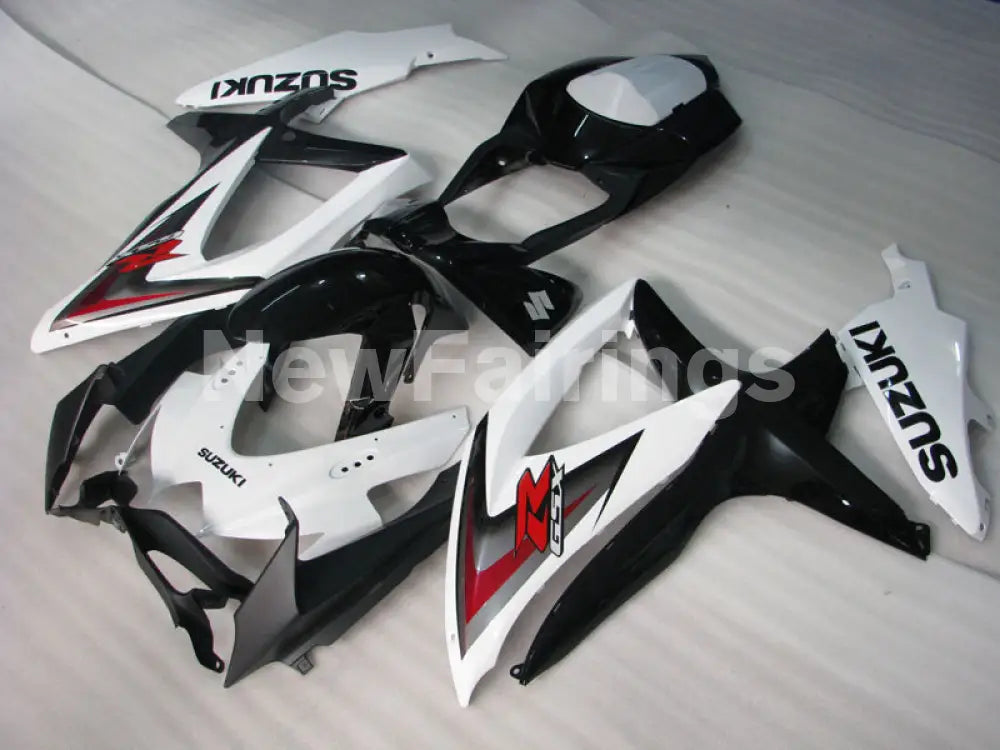 White and Black Factory Style - GSX-R600 08-10 Fairing Kit