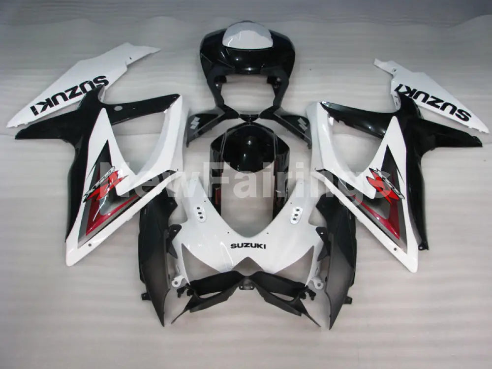 White and Black Factory Style - GSX-R600 08-10 Fairing Kit