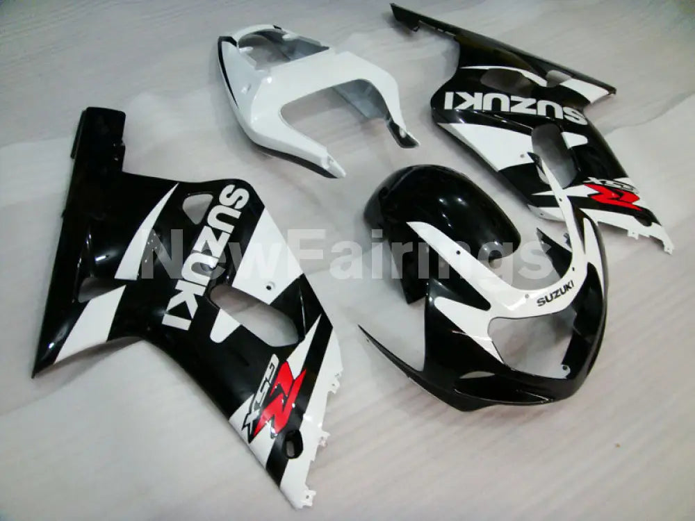 White and Black Factory Style - GSX-R750 00-03 Fairing Kit