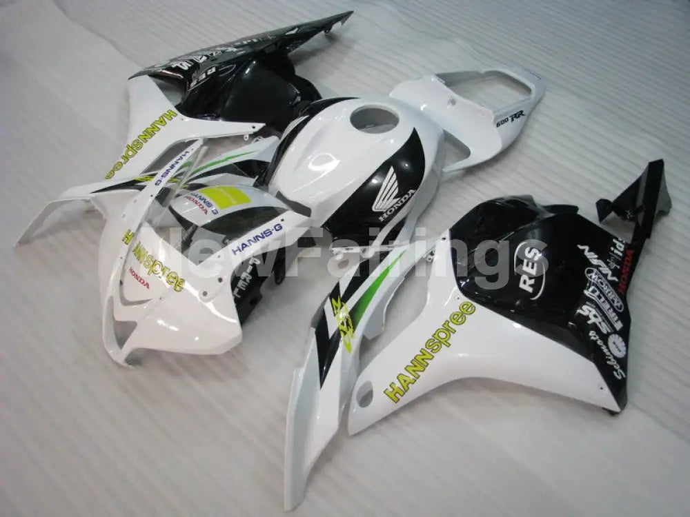 White and Black HANN Spree - CBR600RR 09-12 Fairing Kit -