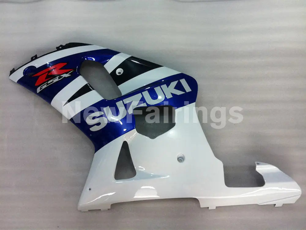White and Blue Black Factory Style - GSX-R600 01-03 Fairing