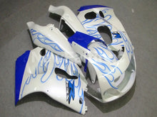 Load image into Gallery viewer, White and Blue Flame - GSX-R600 96-00 Fairing Kit - Vehicles