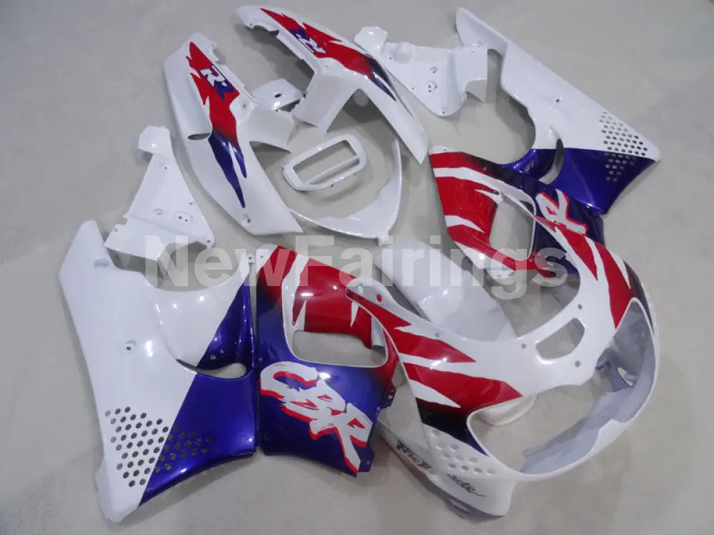 White and Blue Red Factory Style - CBR 900 RR 94-95 Fairing