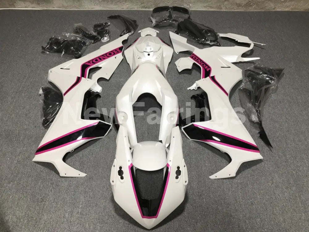 White and Pink Factory Style - CBR1000RR 17-23 Fairing Kit -