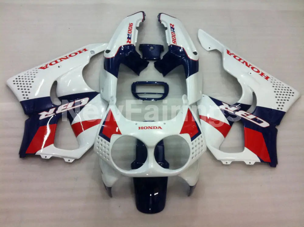 White and Red Blue Factory Style - CBR 900 RR 92-93 Fairing