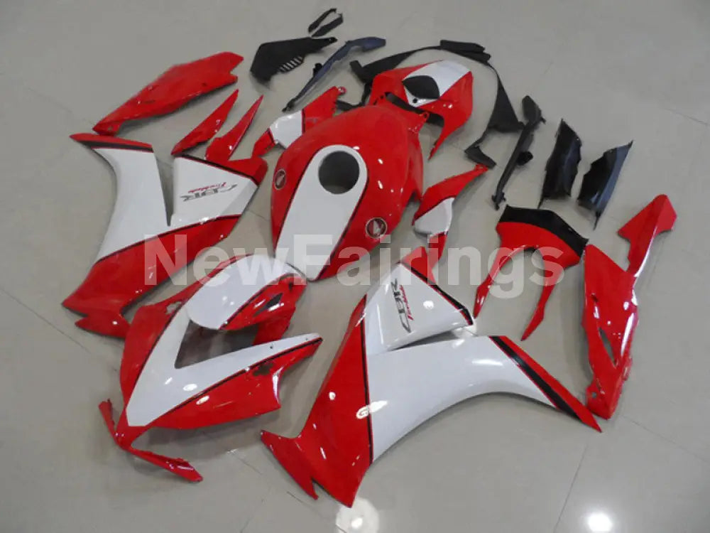 White and Red Factory Style - CBR1000RR 12-16 Fairing Kit -