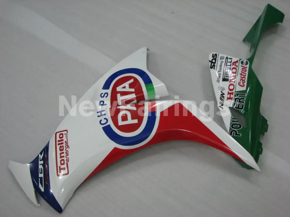 White and Red Green PATA - CBR1000RR 12-16 Fairing Kit -