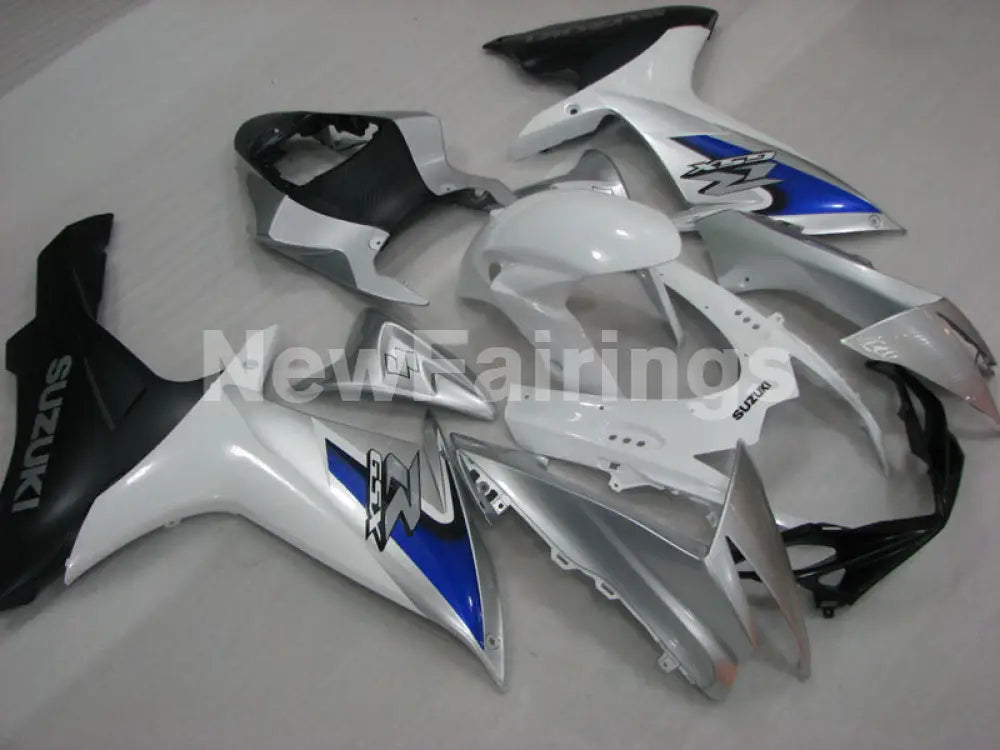 White and Silver Blue Factory Style - GSX-R750 11-24