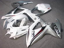 Load image into Gallery viewer, White and Silver Factory Style - GSX-R600 08-10 Fairing Kit