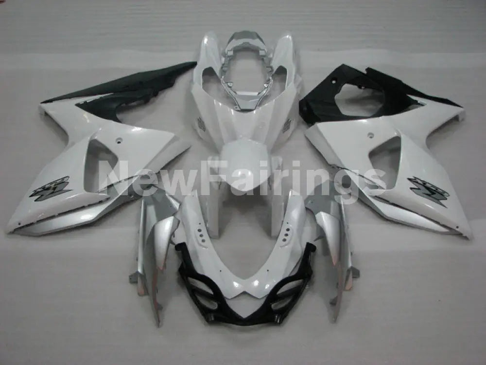 White and Silver Matte Black Factory Style - GSX - R1000 09
