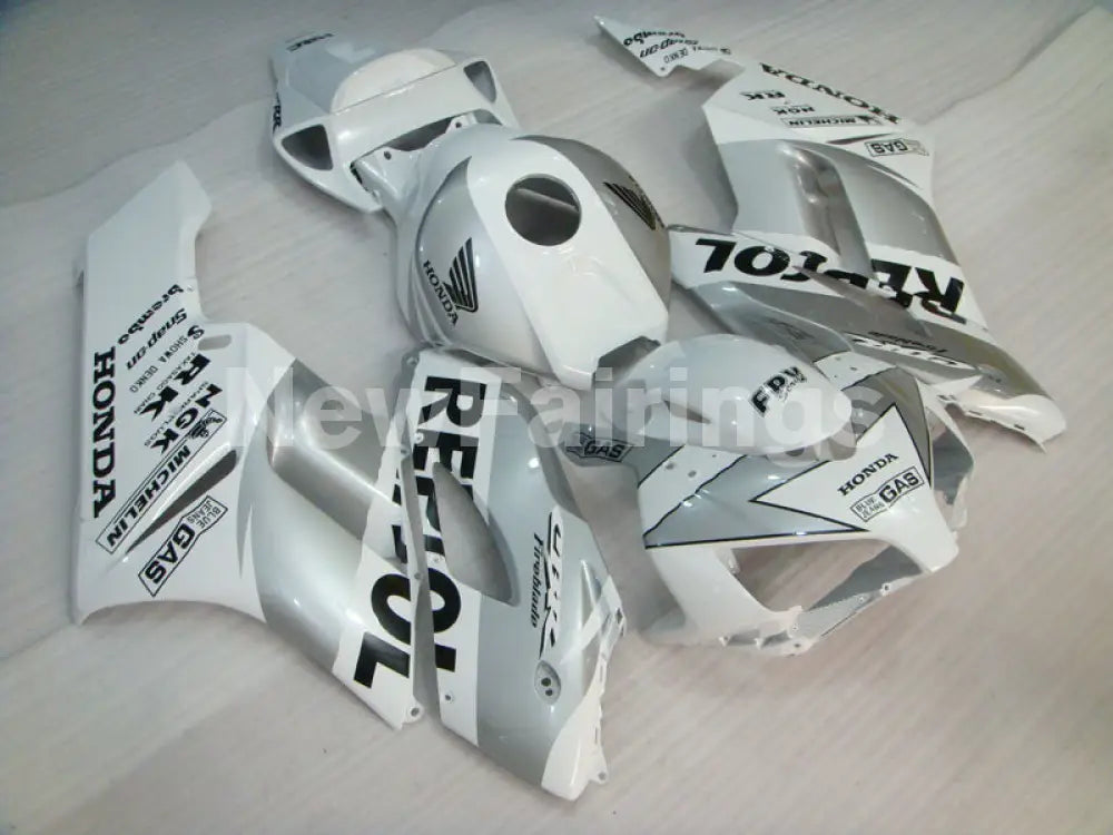 White and Silver Repsol - CBR1000RR 04-05 Fairing Kit -