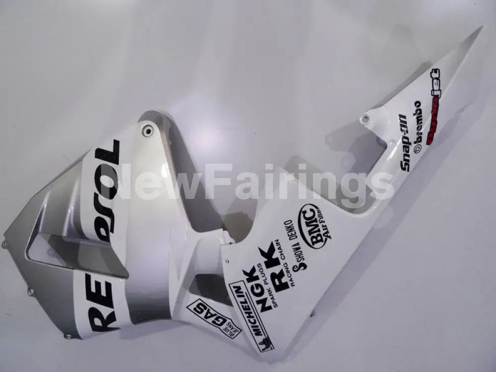 White and Silver Repsol - CBR600RR 03-04 Fairing Kit -