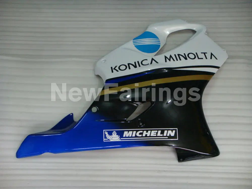 White and Black Blue Konica Minolta - CBR600 F4i 01-03