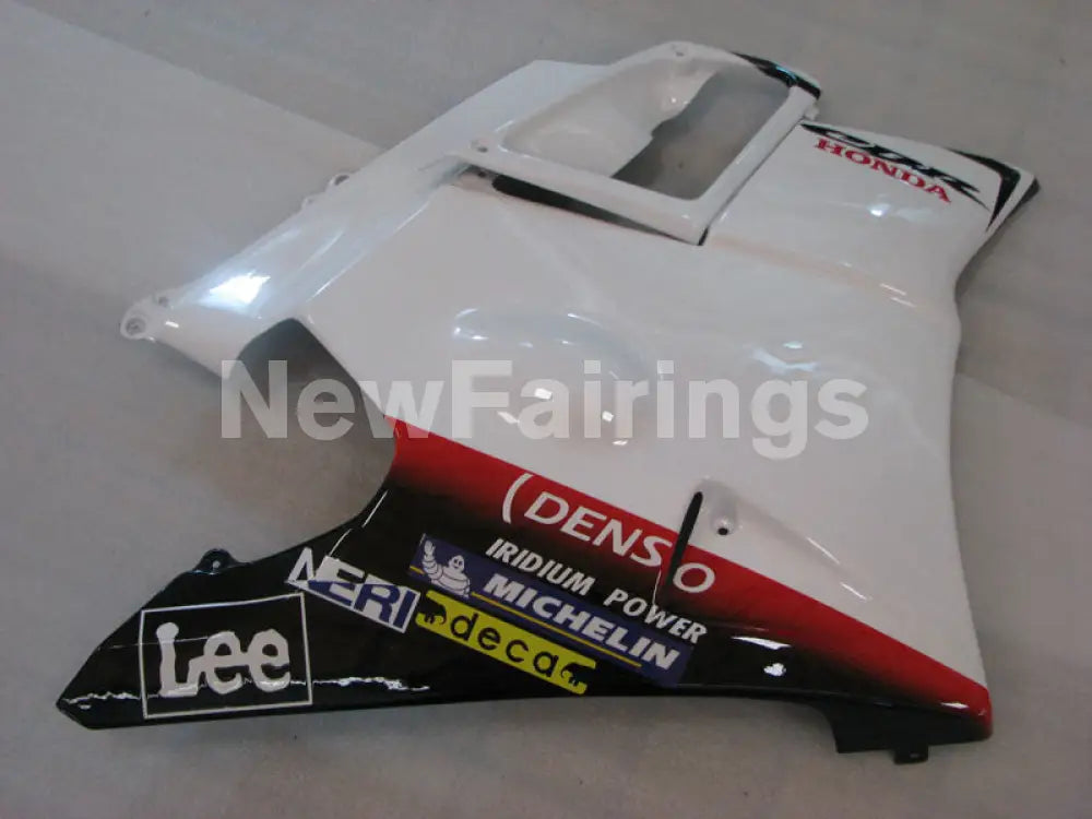 White and Black Red Lee - CBR600 F2 91-94 Fairing Kit -