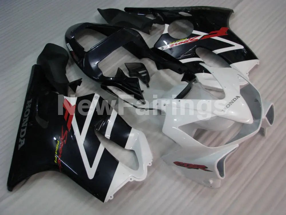 White and Black Factory Style - CBR600 F4i 01-03 Fairing Kit
