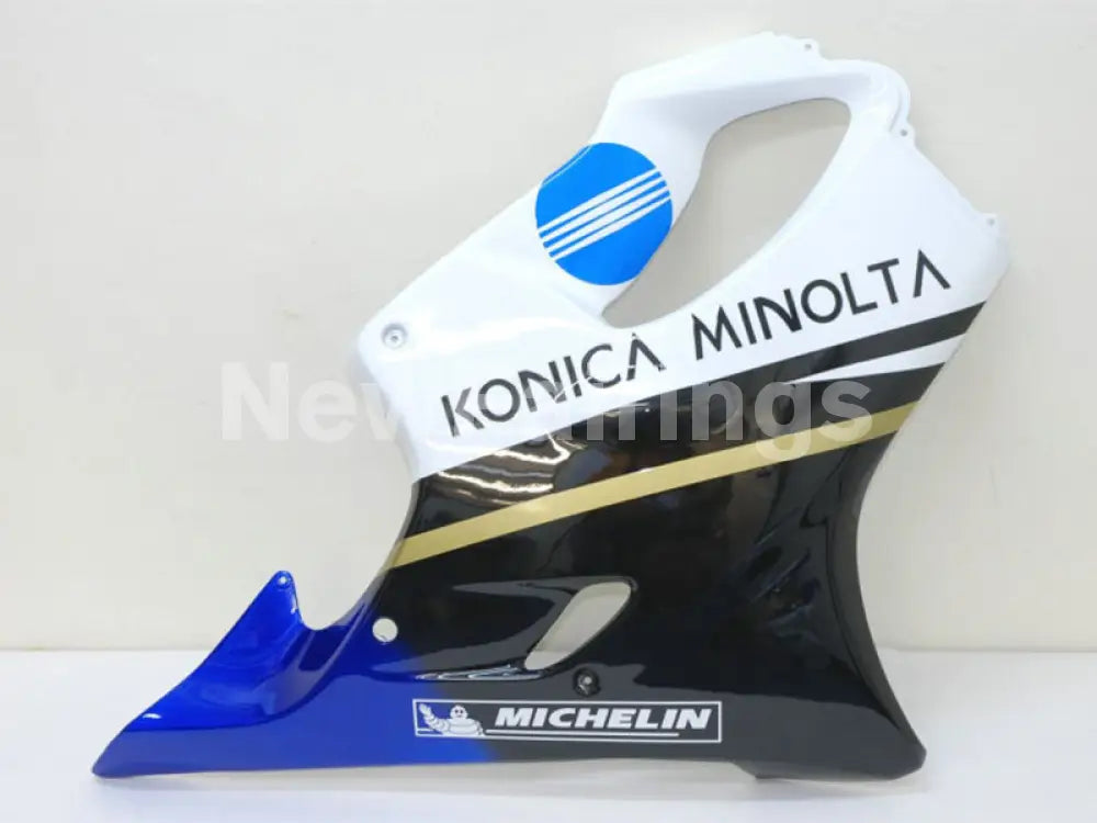 White and Blue Black Konica Minolta - CBR600 F4 99-00