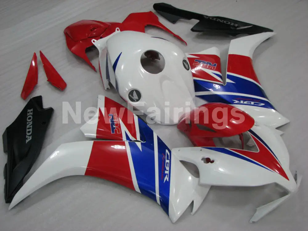 White and Red Blue Factory Style - CBR1000RR 12-16 Fairing