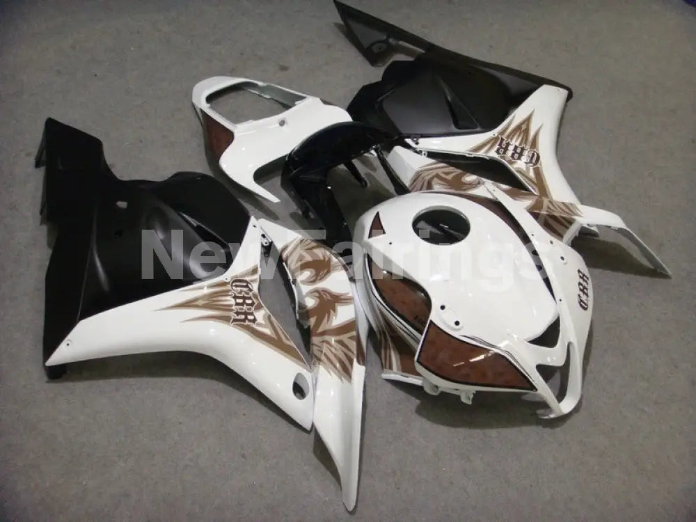 White Brown and Black Factory Style - CBR600RR 09-12 Fairing