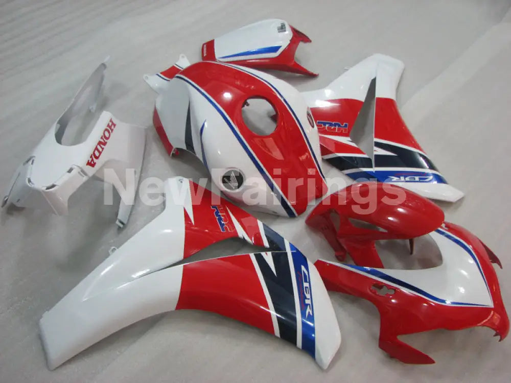 White Red and Blue Factory Style - CBR1000RR 08-11 Fairing