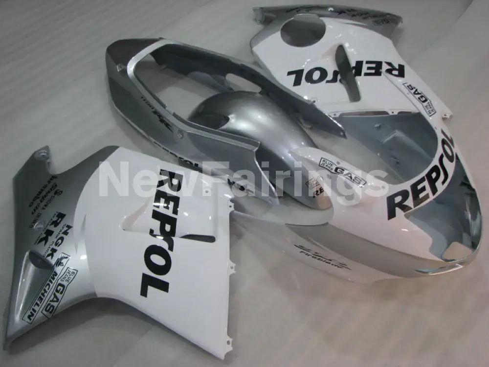 White and Silver Repsol - CBR 1100 XX 96-07 Fairing Kit -