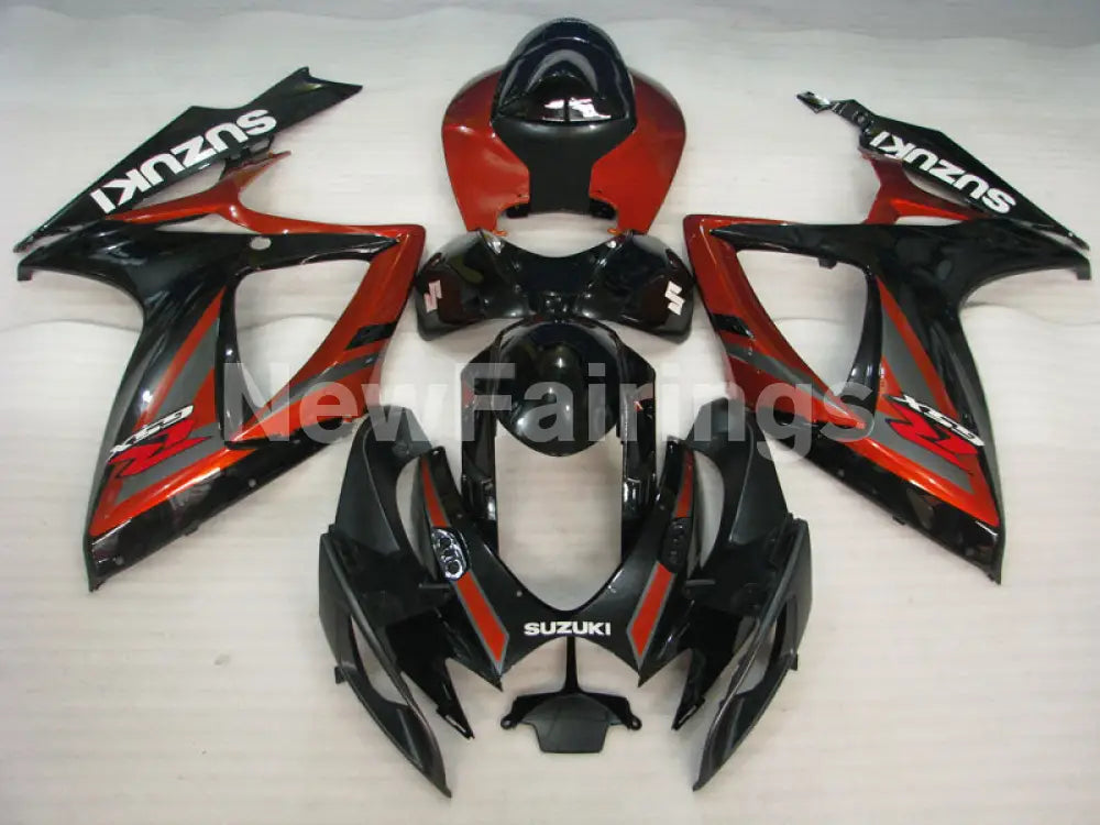 Wine Red and Black Factory Style - GSX-R600 06-07 Fairing