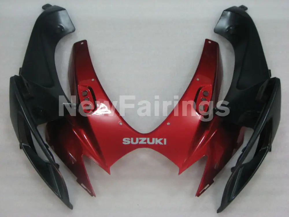 Wine Red and Black Silver Factory Style - GSX-R600 06-07