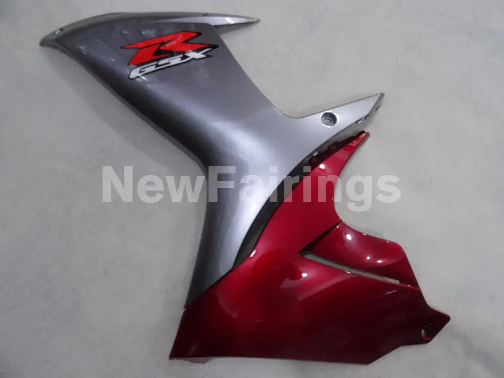 Wine Red and Silver Factory Style - GSX-R600 11-24 Fairing