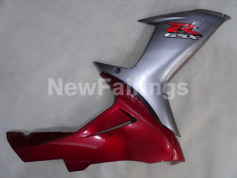 Wine Red and Silver Factory Style - GSX-R600 11-24 Fairing