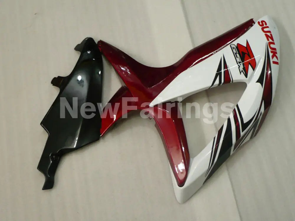 Wine Red and White Black Factory Style - GSX-R600 08-10
