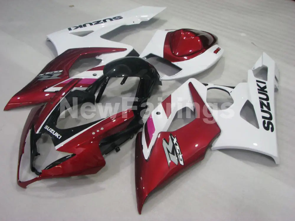 Wine Red and White Factory Style - GSX - R1000 05 - 06