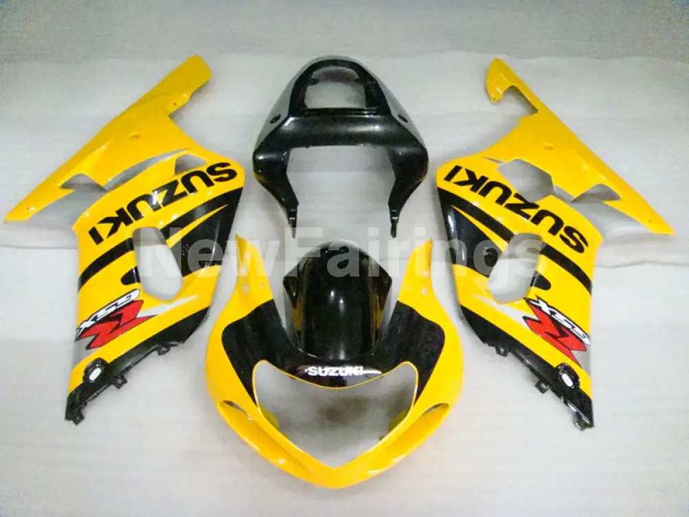 Yellow and Black Factory Style - GSX-R600 01-03 Fairing Kit