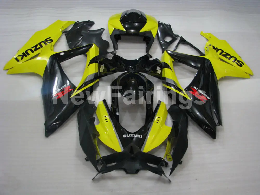 Yellow and Black Factory Style - GSX-R600 08-10 Fairing Kit