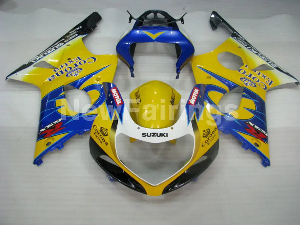Yellow and Blue Corona - GSX - R1000 00 - 02 Fairing Kit