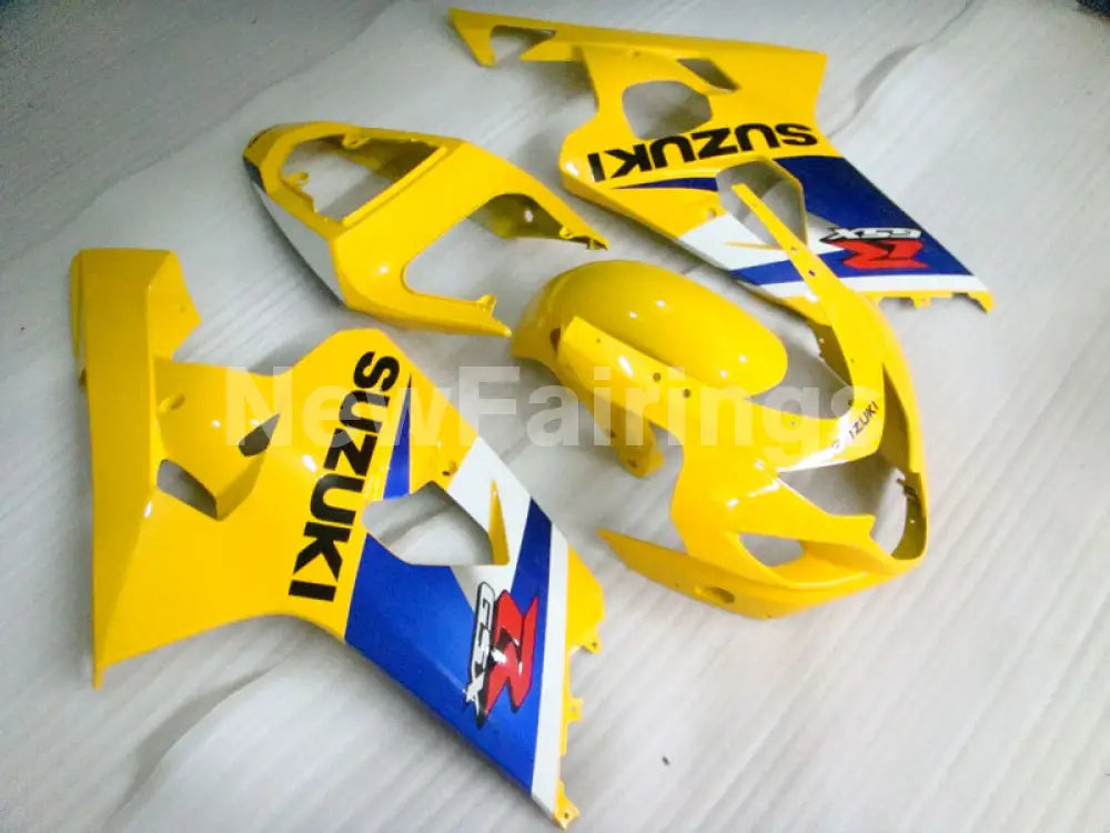 Yellow and Blue Factory Style - GSX-R600 04-05 Fairing Kit -