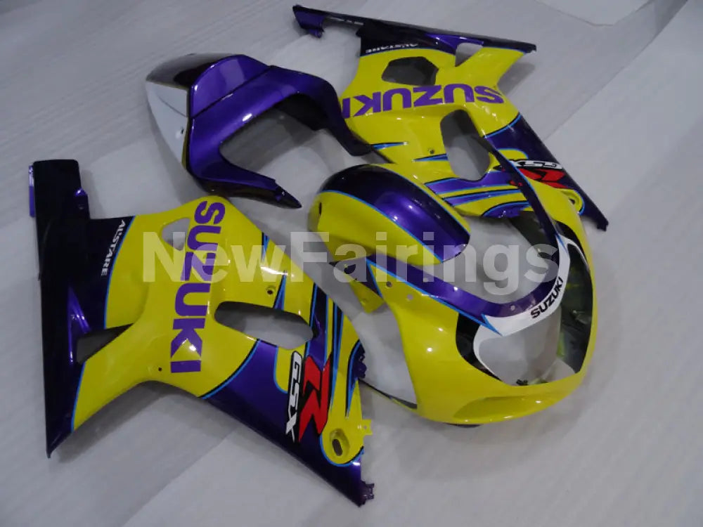 Yellow and Purple Factory Style - GSX-R600 01-03 Fairing Kit
