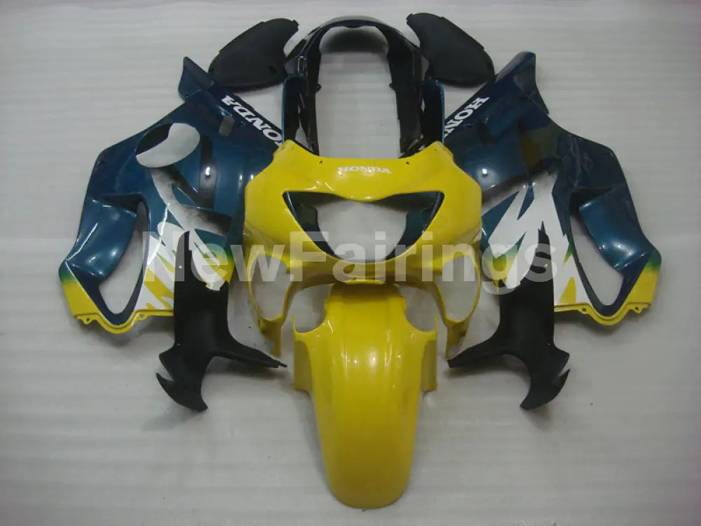 Yellow Blue Factory Style - CBR600 F4 99-00 Fairing Kit -