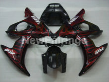 Load image into Gallery viewer, Black and Red Flame - YZF-R6 03-04 Fairing Kit Vehicles &amp; Parts &gt; Vehicle Parts &amp; Accessories &gt; Motor Vehicle Parts &gt;
