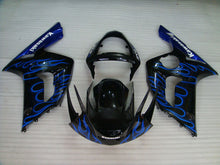 Load image into Gallery viewer, Black and Blue Flame - NINJA ZX-6R 03-04 Fairing Kit