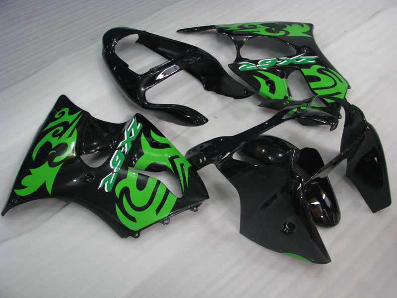 Black and Green Factory Style - NINJA ZX-6R 00-02 Fairing