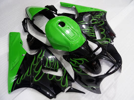 Black and Green Flame - NINJA ZX-12R 00-01 Fairing Kit